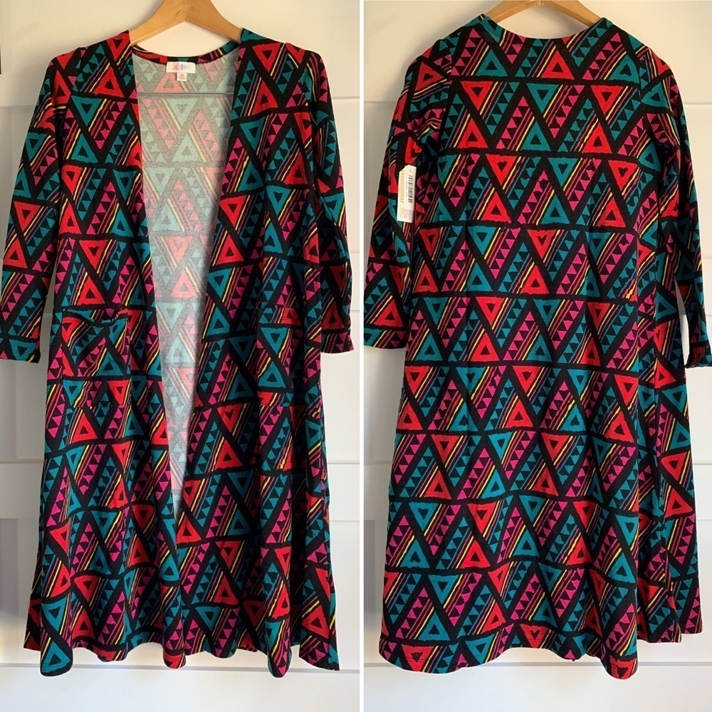 LULAROE | Sarah Tribal Sweater Triangle sz XS